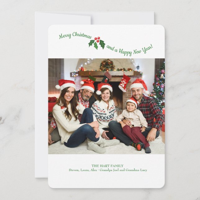 Holly Photo Card (Front)