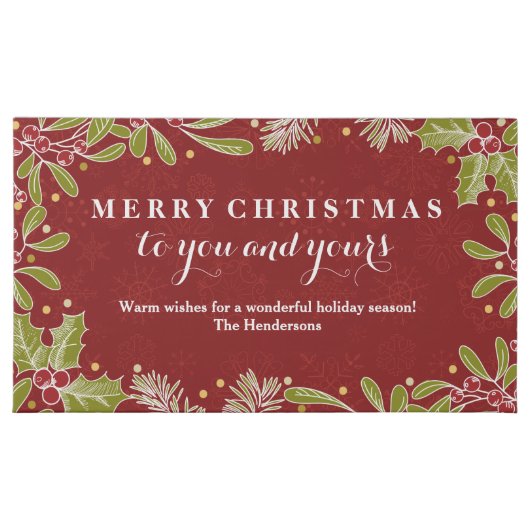 Holly Pine Mistletoe Merry Christmas To You 45 Piece Box Of Chocolates (Front)