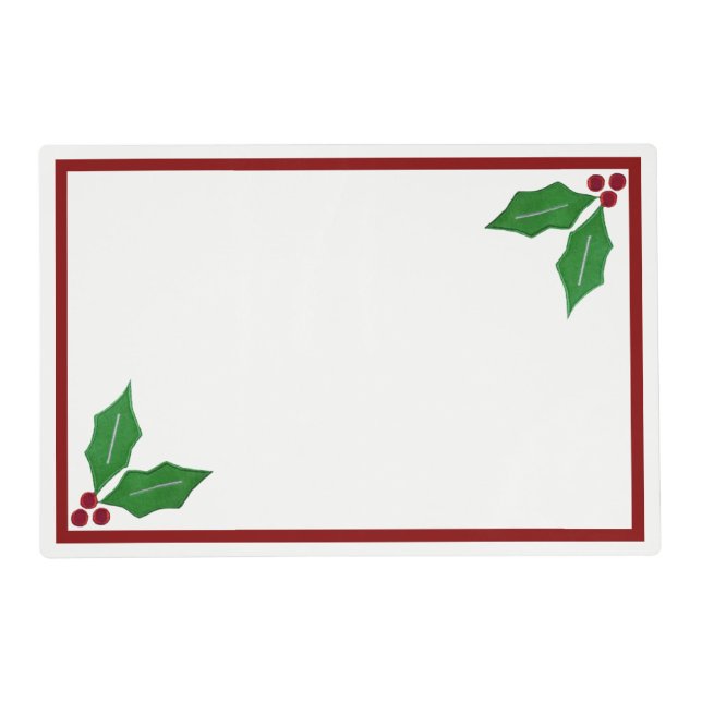 Holly Placemat (Front)