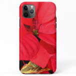 Holly Point Poinsettias Christmas Holiday Floral iPhone 11 Pro Max Case