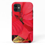 Holly Point Poinsettias Christmas Holiday Floral iPhone 11 Case