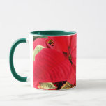 Holly Point Poinsettias Christmas Holiday Floral Mug