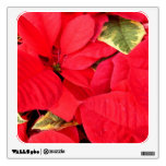 Holly Point Poinsettias Christmas Holiday Floral Wall Decal