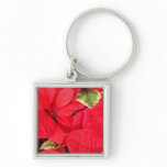 Holly Point Poinsettias Holiday Floral Keychain