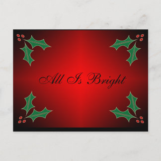 Holly Postcard