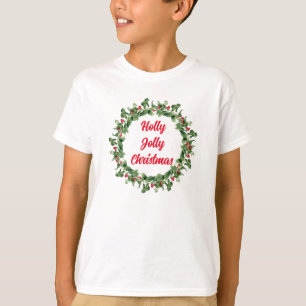 Holly Red Berry Jolly Christmas T-Shirt