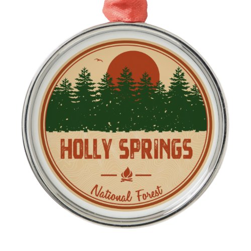 Holly Springs National Forest Metal Ornament