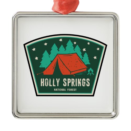 Holly Springs National Forest Mississippi Camping Metal Ornament