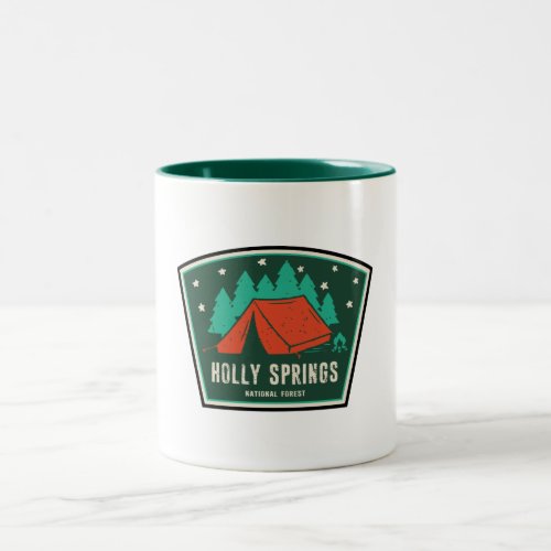 Holly Springs National Forest Mississippi Camping Two_Tone Coffee Mug
