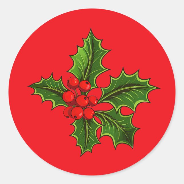 Holly Stickers (Front)