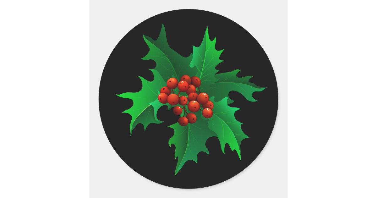 Holly Stickers | Zazzle