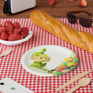 Holly the Pixie Elf Paper Plates