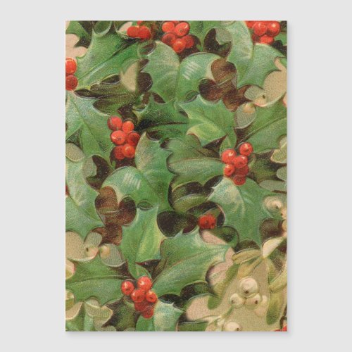 Holly Tree Christmas Holiday Vintage