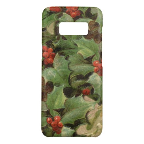 Holly Tree Christmas Holiday Vintage Case_Mate Samsung Galaxy S8 Case