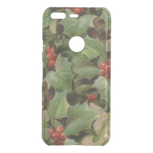 Holly Tree Christmas Holiday Vintage Uncommon Google Pixel Case