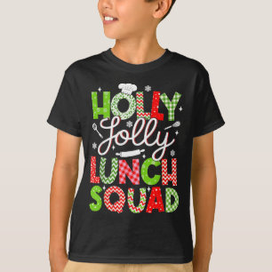 Holly Vintage Jolly Lunch Squad Cafeteria Lunch La T-Shirt