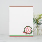 Holly Wreath Circle Photo Frame (Standing Front)