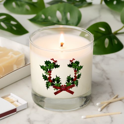 Holly Wreath Scented Candle