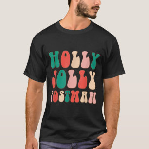 Holly Xmas Jolly Stman Retro Groovy Christmas Paja T-Shirt