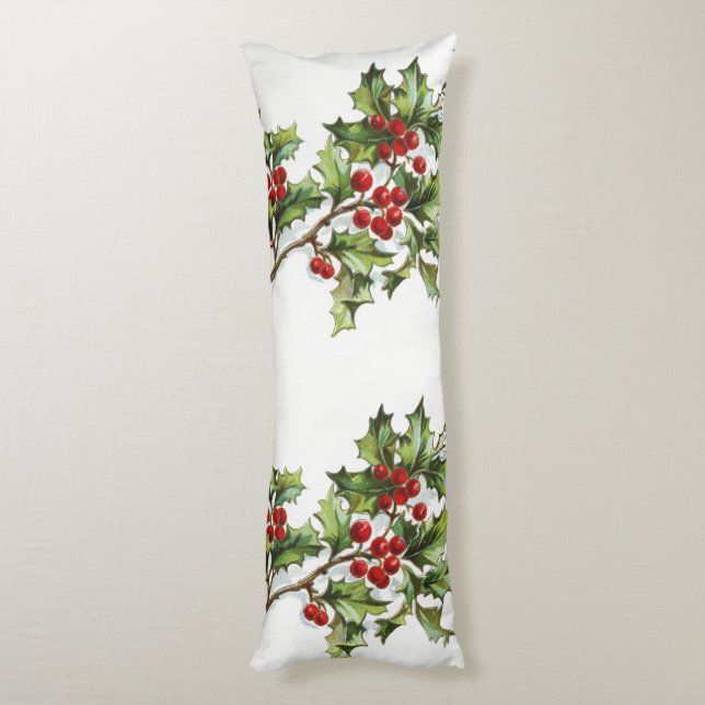 HollyBerries20150801 Body Pillow (Back (Vertical))