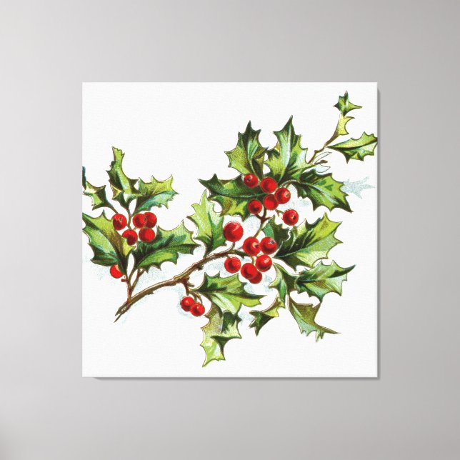 HollyBerries20150801 Canvas Print (Front)