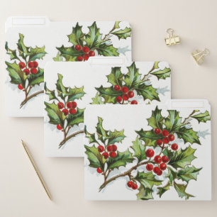 HollyBerries 001 File Folder