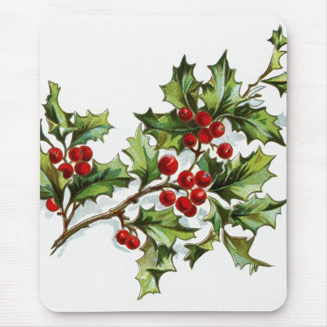 HollyBerries 001 Mouse Pad (Front)