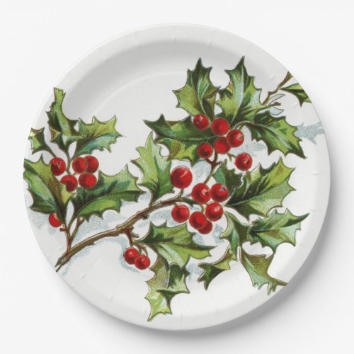 HollyBerries_001 Paper Plates