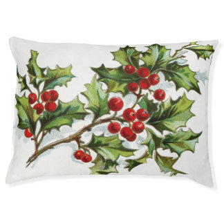 HollyBerries_001 Pet Bed