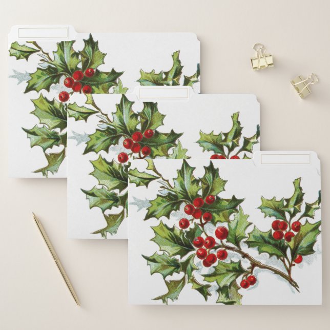 HollyBerries 002 File Folder (Set)