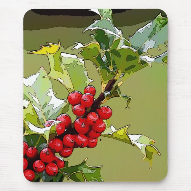 HollyBerries 006 Mouse Pad (Front)