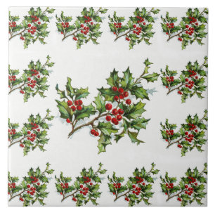 HollyBerries 014 Ceramic Tile