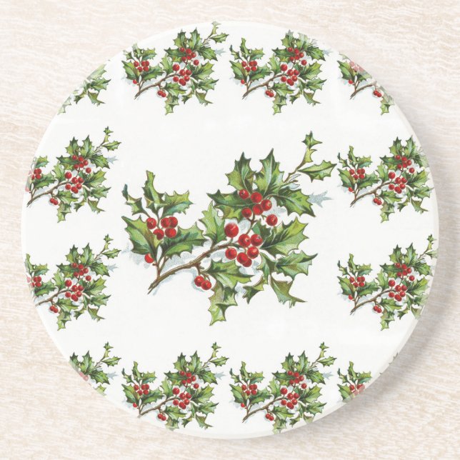 HollyBerries 014 Coaster (Front)