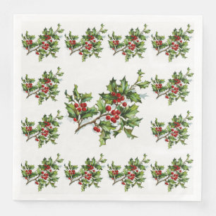 HollyBerries 014 Paper Dinner Napkins