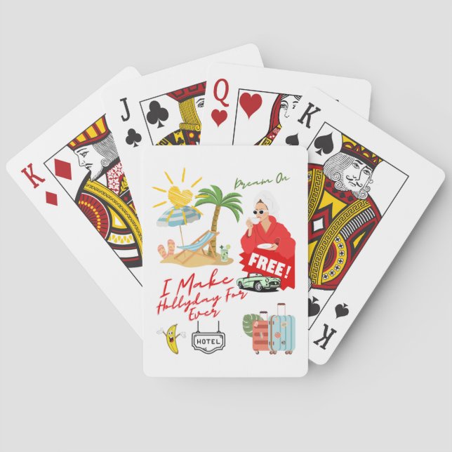 Hollyday For Ever Poker Cards (Back)