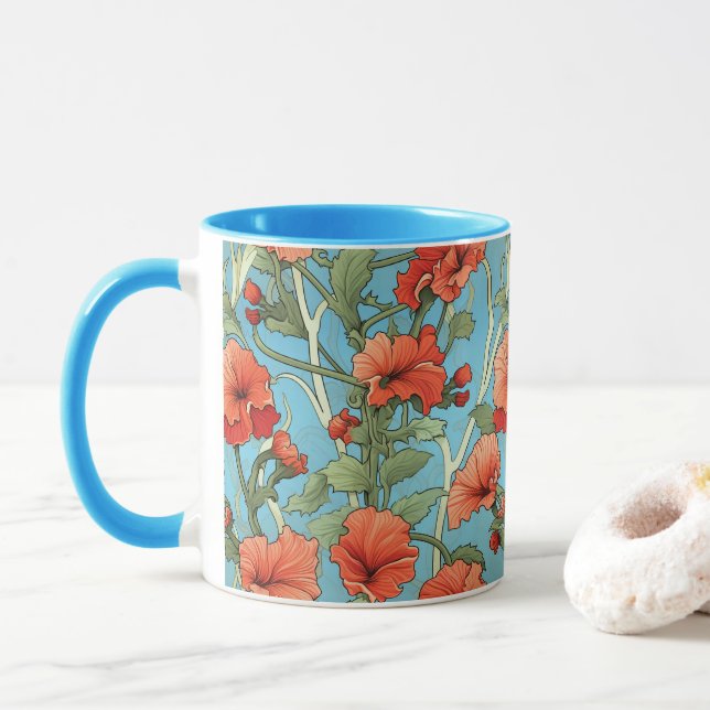 Hollyhock Coffee Mug (With Donut)