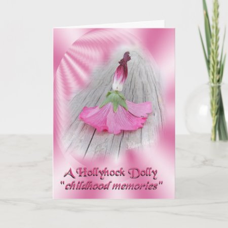 "hollyhock Dolls" Card