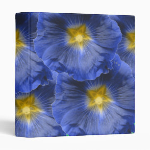 Hollyhock Flower Beautiful Blue Avery Binder