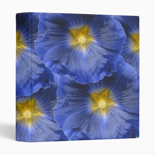 Hollyhock Flower Beautiful Blue Avery Binder