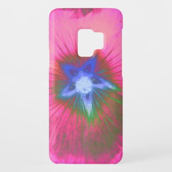 Hollyhock Flower Pink Velvet Samsung Galaxy S Case by Fallen_Angel_483 at Zazzle