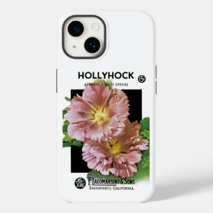 Hollyhock Vintage Seed Packet Case-Mate iPhone Cas Case-Mate iPhone 14 Case