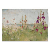Hollyhocks by the Sea (Front Horizontal)