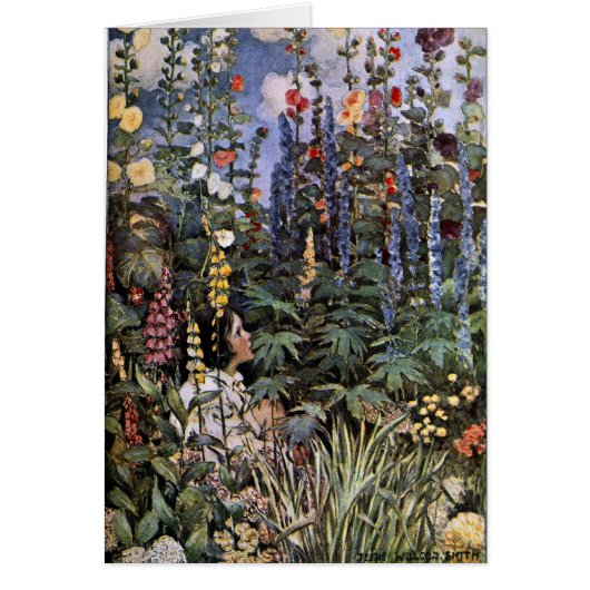Hollyhocks Cards (Front)