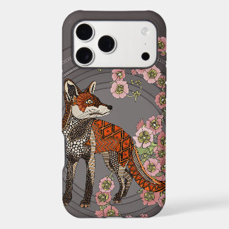 hollyhocks fox hematite blush iPhone 17 pro max case