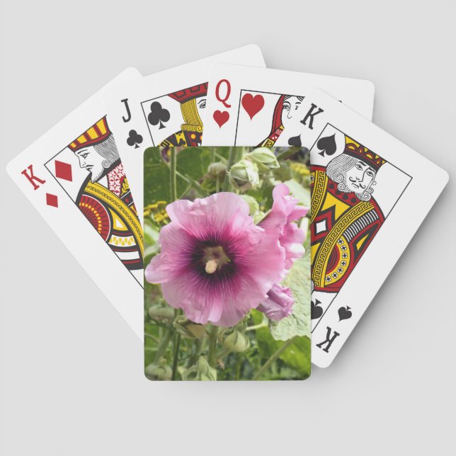 HOLLYHOCKS POKER CARDS (Back)