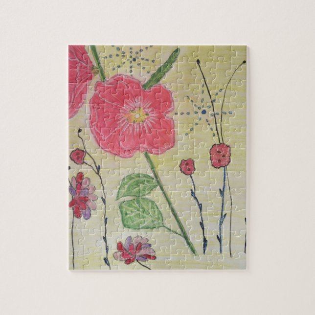Hollyhocks puzzle   (Vertical)