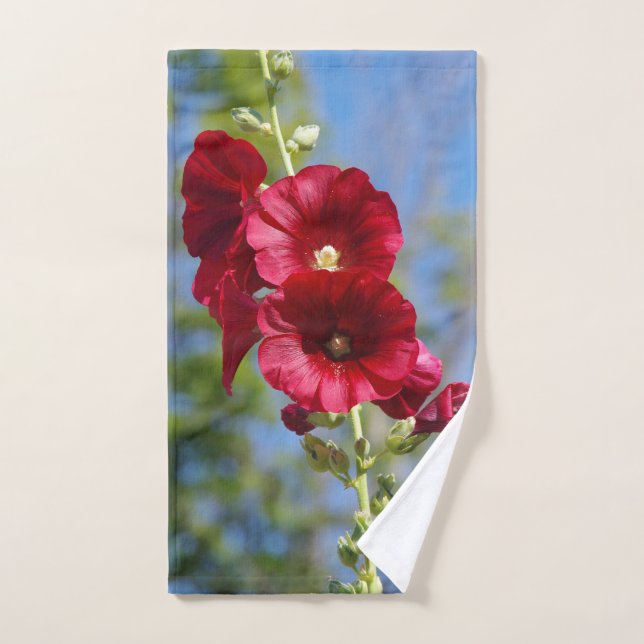 Hollyhocks towel set (Hand Towel)