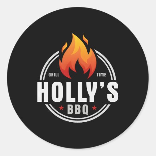 HollyS Bbq Classic Round Sticker