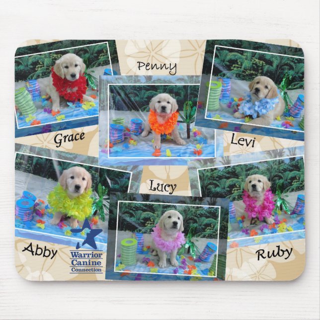 Holly's Half Dozen Luau Mousepad (Front)
