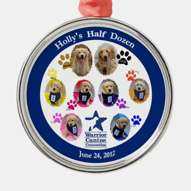 Holly's Half Dozen Ornament (Front)